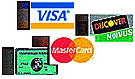 creditcards, Ammerican Express, Visa, Mastercard, Discovery